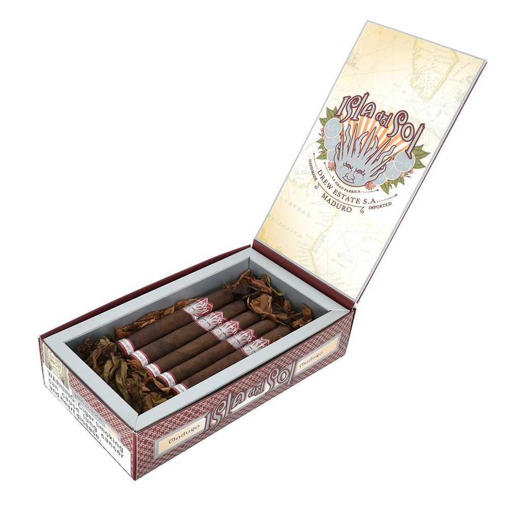Drew Estate Isla del Sol Maduro | Robusto (5.0"x52) | Box of 10