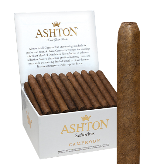 Ashton Small Cigars Cameroon | Cigarillos - (4.0"x28) | Box of 100