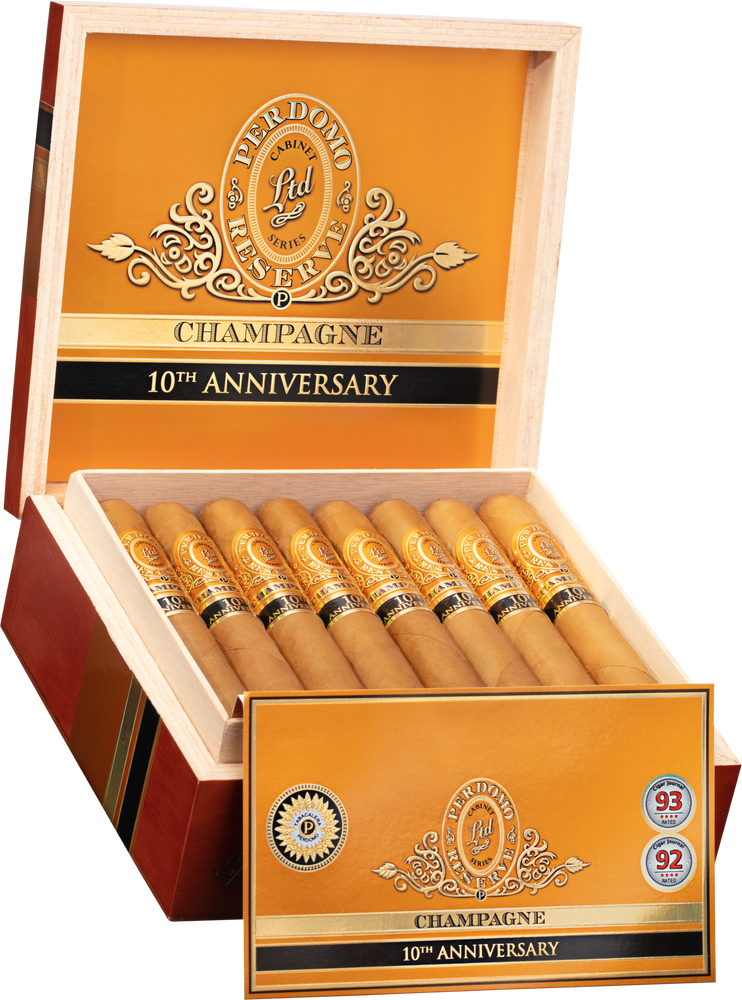 Perdomo Reserve 10th Anniv. Champagne | Figurado (4.7"x56) | Box of 25