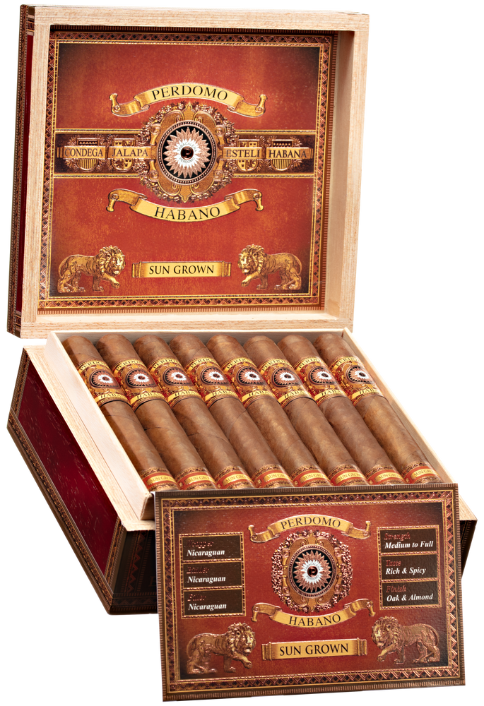 Perdomo Habano Bourbon Barrel-Aged Sun Grown | Epicure (Toro) (6.0"x54) | Box of 24