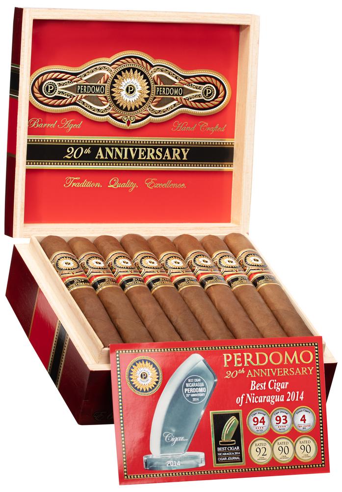 Perdomo 20th Anniversary Sun Grown | Robusto (5.0"x56) | Box of 24