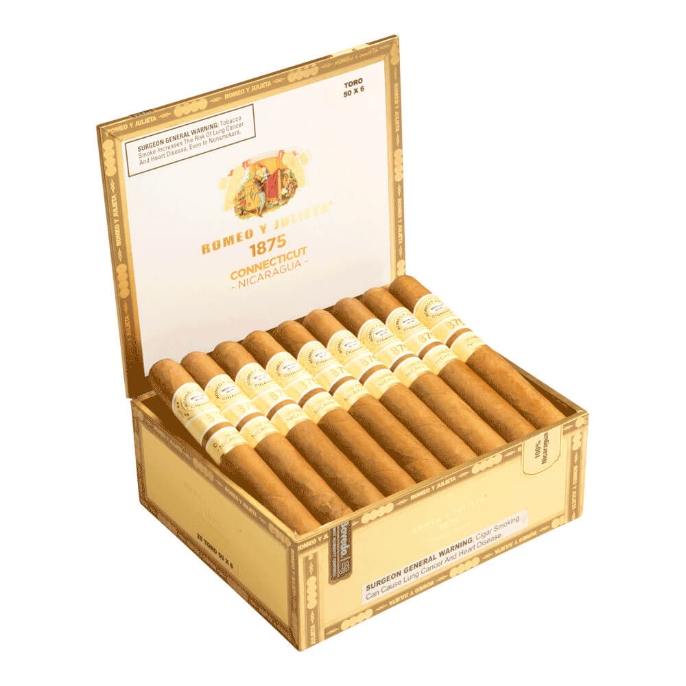 Romeo y Julieta 1875 Connecticut Nicaragua | Churchill (7" x 50) | Box of 25