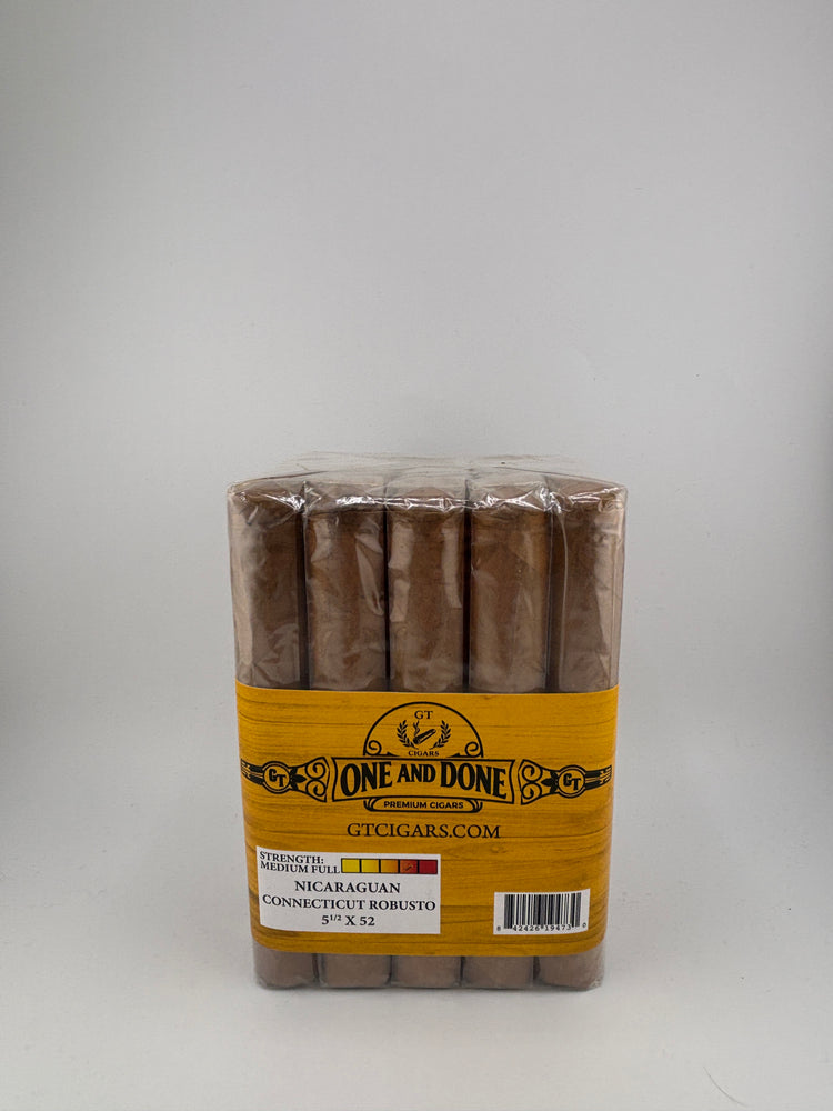 GT One and Done Nicaraguan Connecticut Robusto (5.5" X 52) | Box of 20