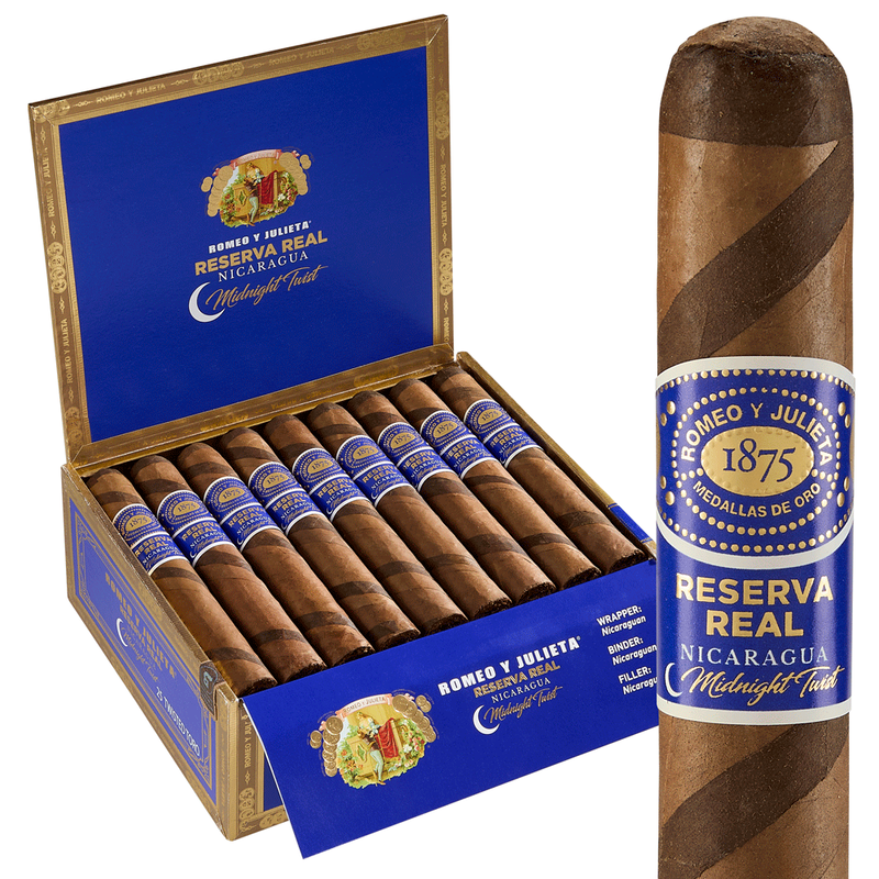 Romeo Y Julieta Reserva Real Nicaragua Midnight Twist Box of 25