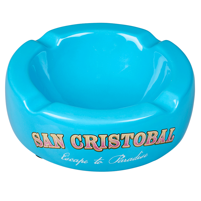 San Cristobal 4-Finger Ceramic Ashtray Ocean