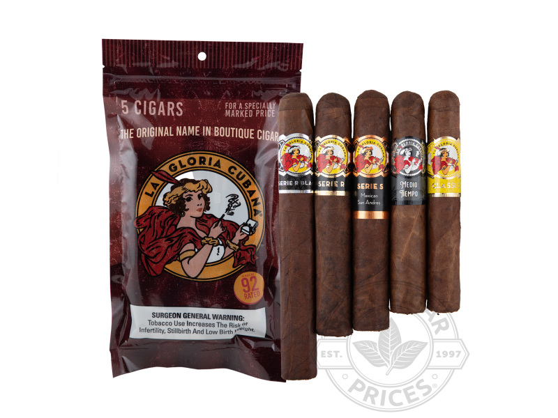 La Gloria Cubana 92 Rated Fresh Pack 5 Cigar Sampler - 5 Cigars