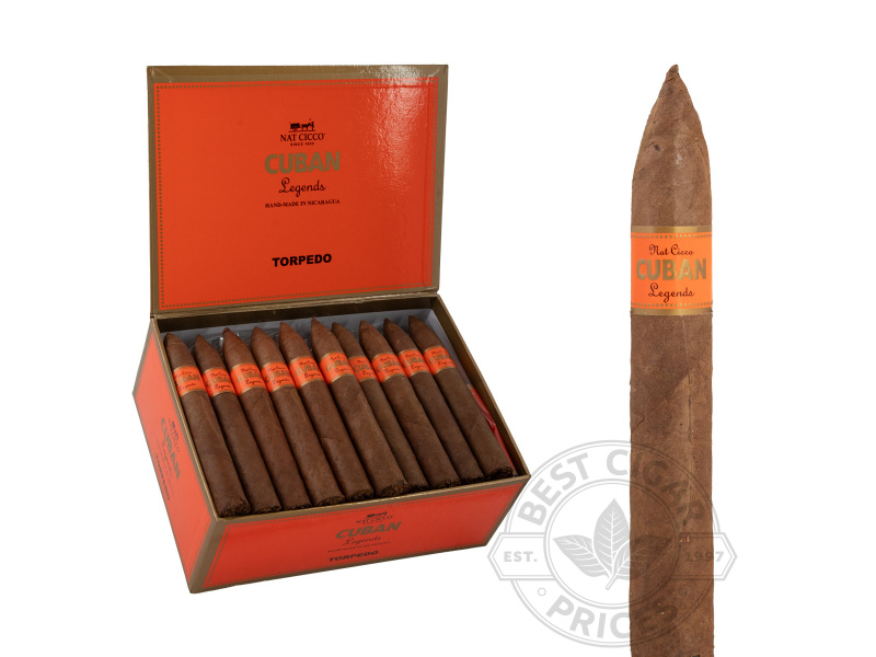 Nat Cicco Cuban Legends Natural Torpedo Cigars - 40 Cigars