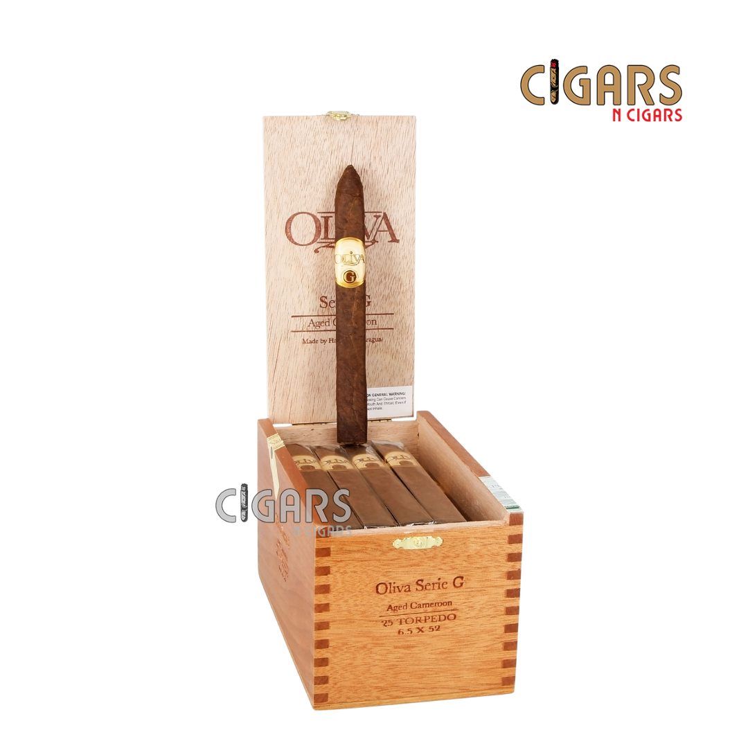 Oliva Serie G Cameroon Torpedo Box of 25