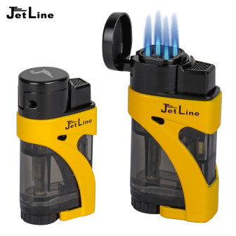 JetLine Phantom Quad Flame Lighter - Yellow Lighter