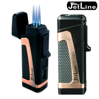JetLine Hurricane II Triple Flame Torch- Copper Lighter