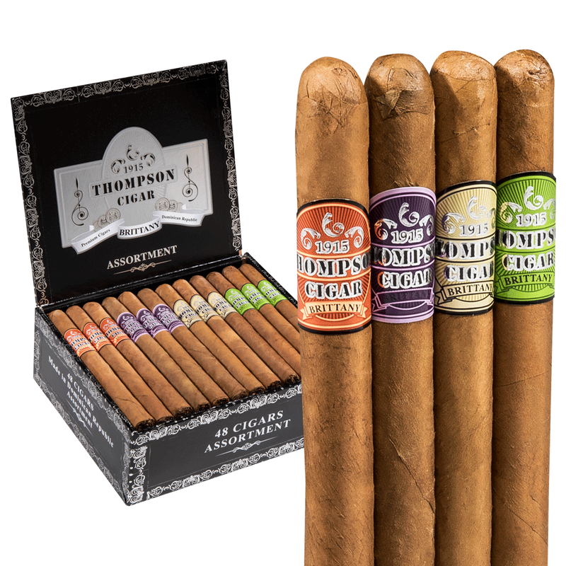 Thompson Brittany Exotic Assorted Tubes 48-Cigar Sampler