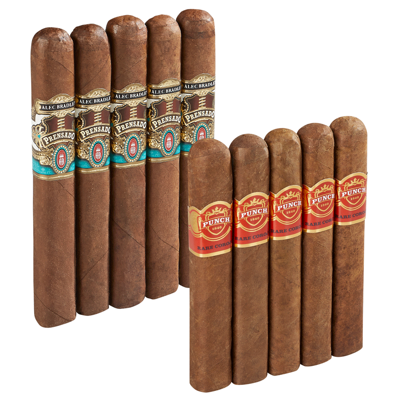 Double Down Medium To Full Punch vs Alec Bradley Toro 10-Cigar Sampler