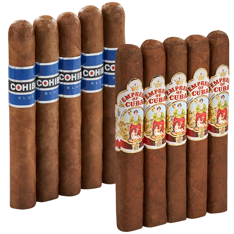 Double Down Medium Cohiba vs AJ Fernandez Robusto 10-Cigar Sampler