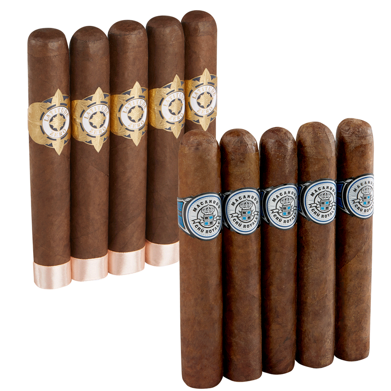 Double Down Medium To Full Habano Macanudo vs Latitude Zero Robusto 10-Cigar Sampler