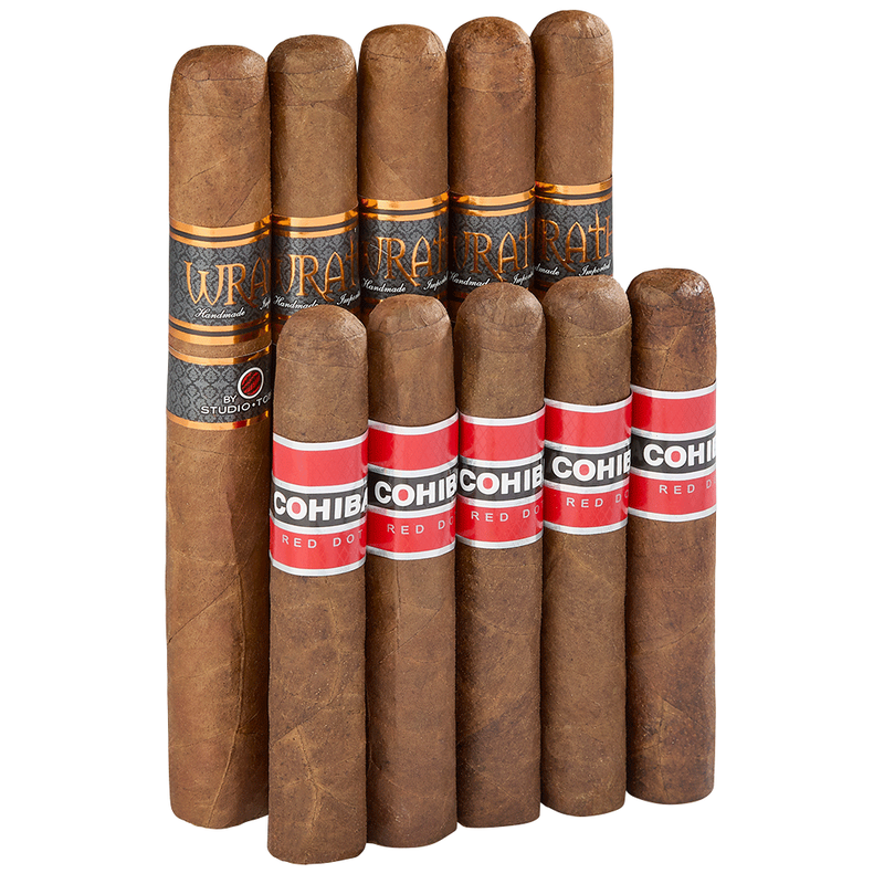 Double Down Smooth To Medium Cameroon Cohiba vs Oliva Robusto 10-Cigar Sampler