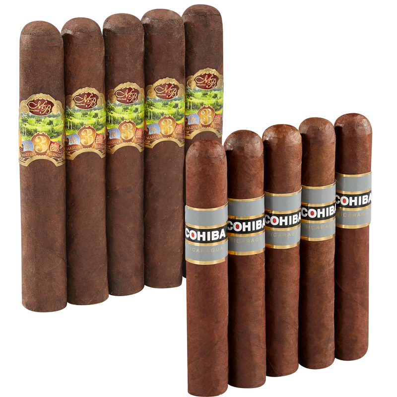 Double Down Medium To Full Nicaraguan Robusto Cohiba vs Oliva 10-Cigar Sampler