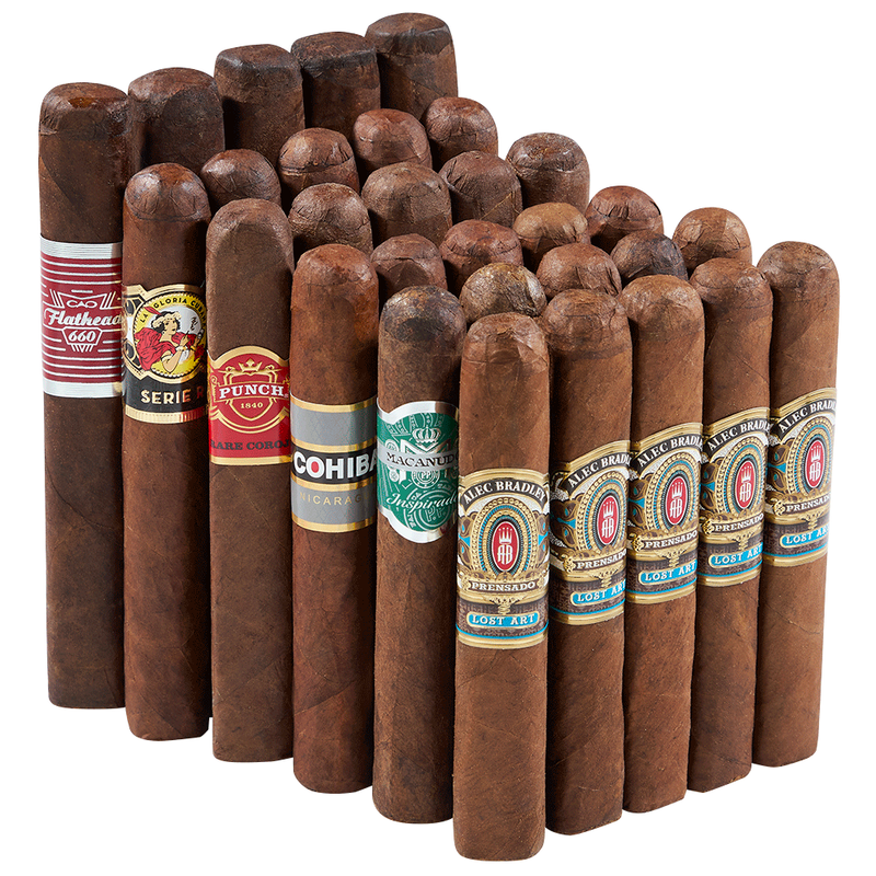 90+ Rated Big Brand Holiday Haul Robusto 5 x 52 30-Cigar Sampler