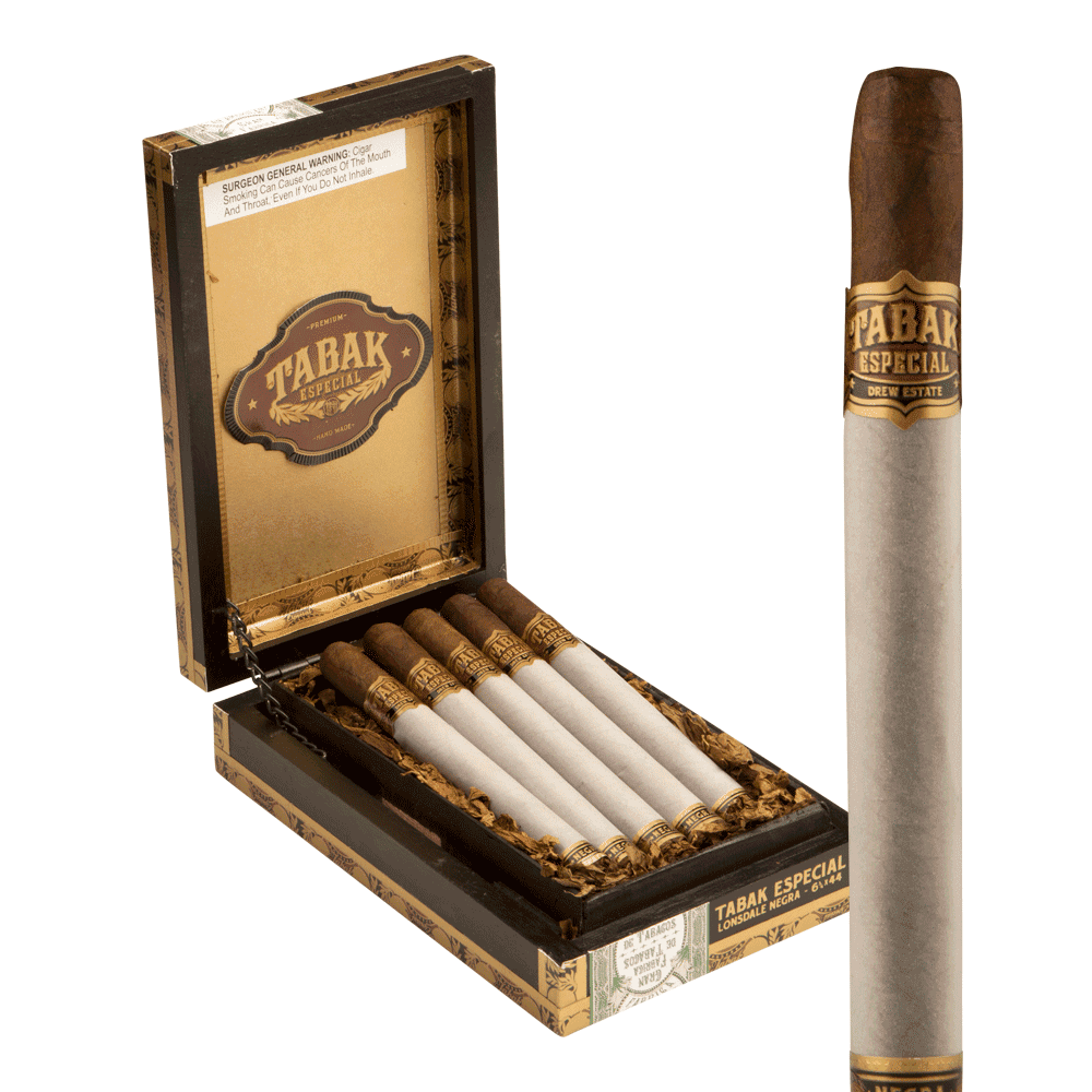 Tabak Especial by Drew Estate Lonsdale Negra / 6.75 x 44 Box of 10