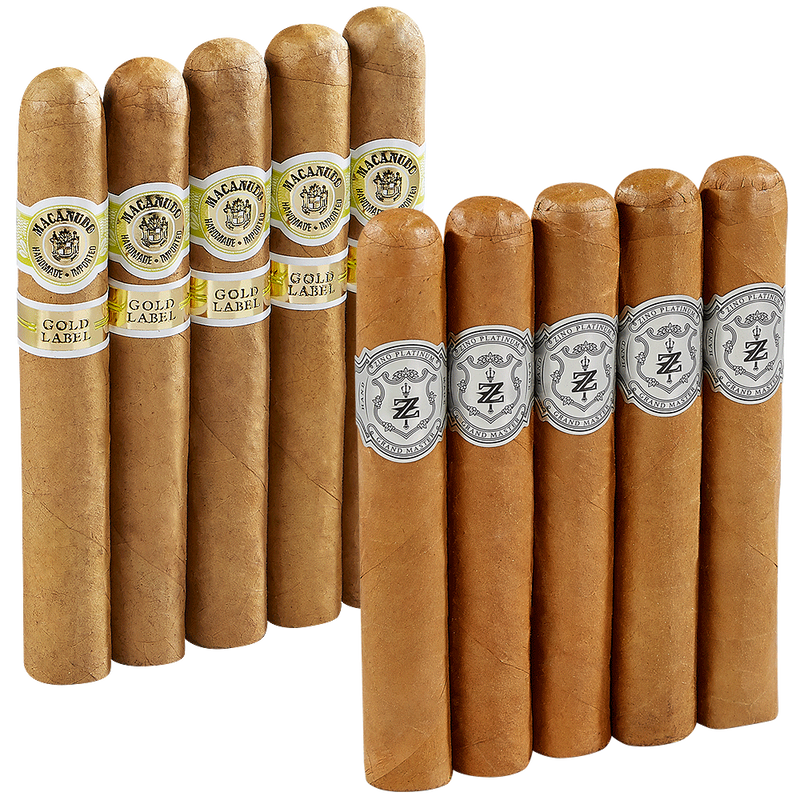 Double Down Connecticut Macanudo vs Zino Robusto 10-Cigar Sampler