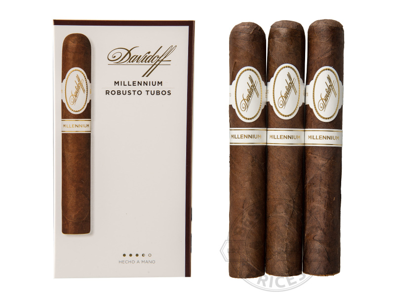 Davidoff Millennium Robusto Tubo 3 Pack - 3 Cigars