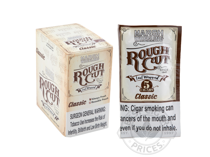 Marsh Wheeling Rough Cut Classic - Small Packs: 50 Cigarillos