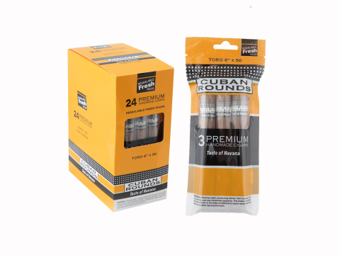 Cuban Rounds Toro Natural Fresh Pack - Carton - 24 Total Cigars