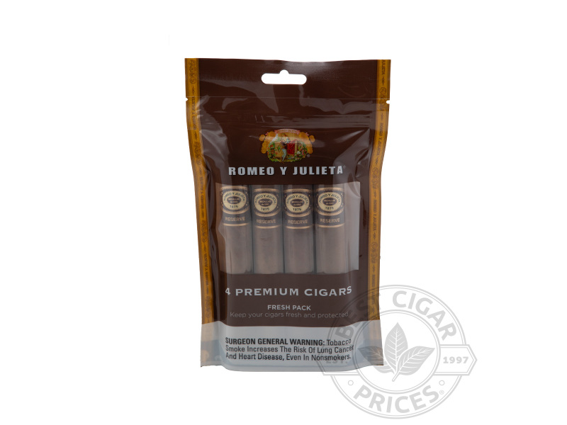 Romeo Y Julieta Reserve 4 Cigar Fresh Pack Sampler - 4 Cigars