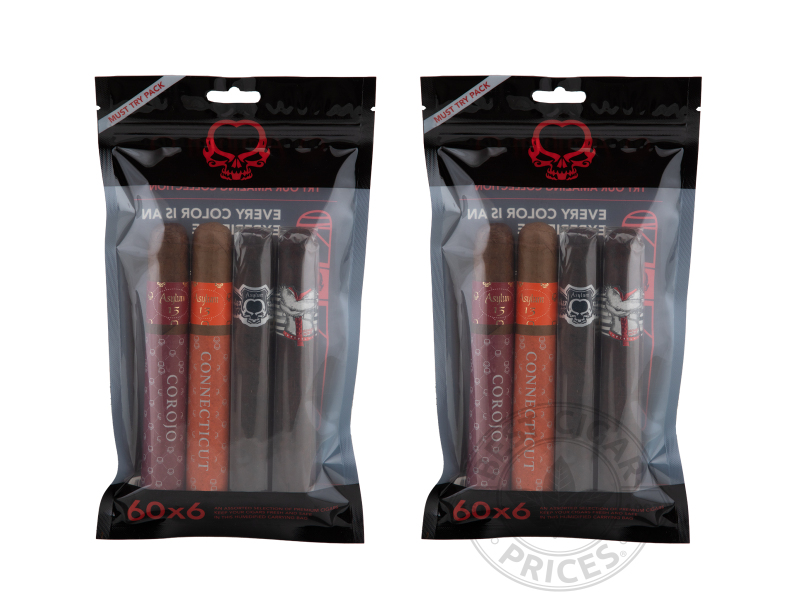 Asylum 60 X 6 Fresh Pack 2x Deal - 8 Cigars