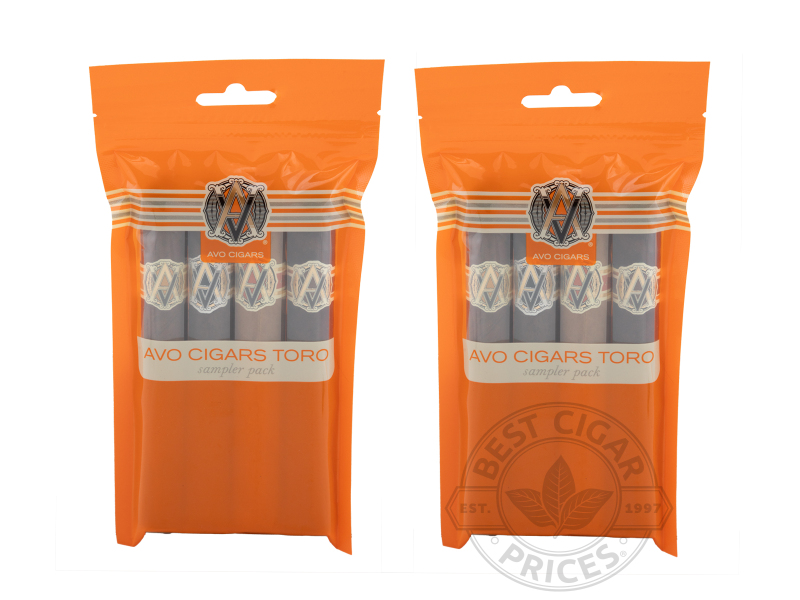 AVO Core Toro Fresh Pack 4 Cigar Sampler 2x Deal - 8 Cigars