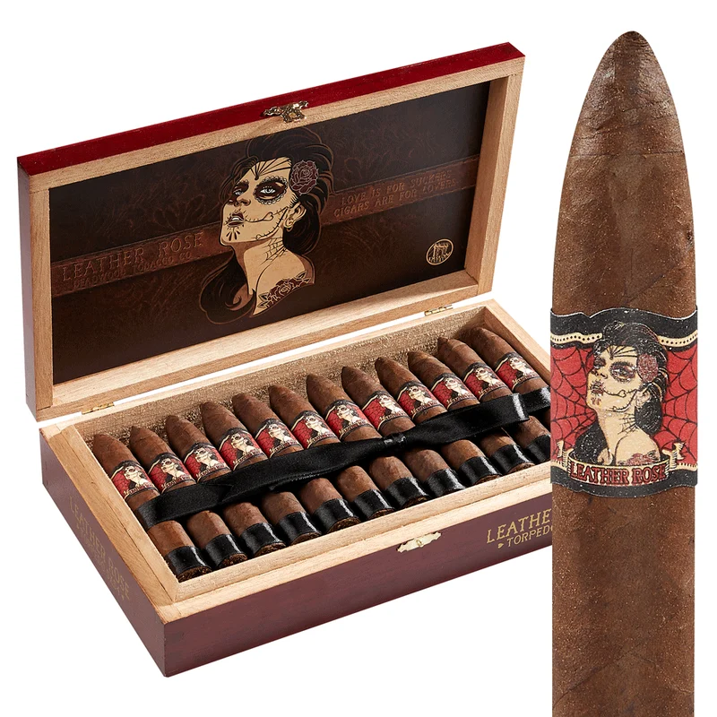 Deadwood Leather Rose Box of 24