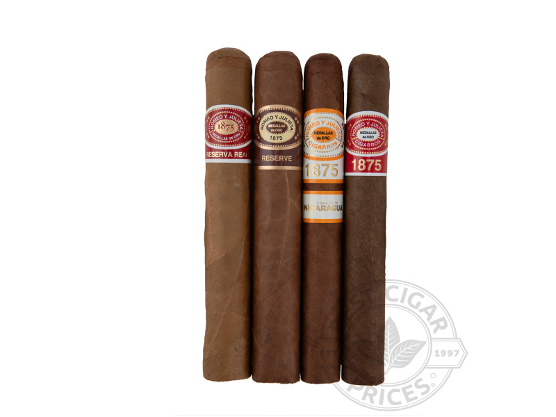 Romeo Y Julieta 4 Cigar Fresh-Loc Assortment With Cutter & Lighter - 4 Cigars