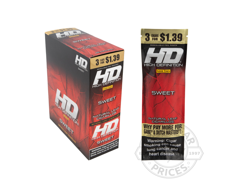Good Times #HD Sweet Upright - Carton - 45 Total Cigars