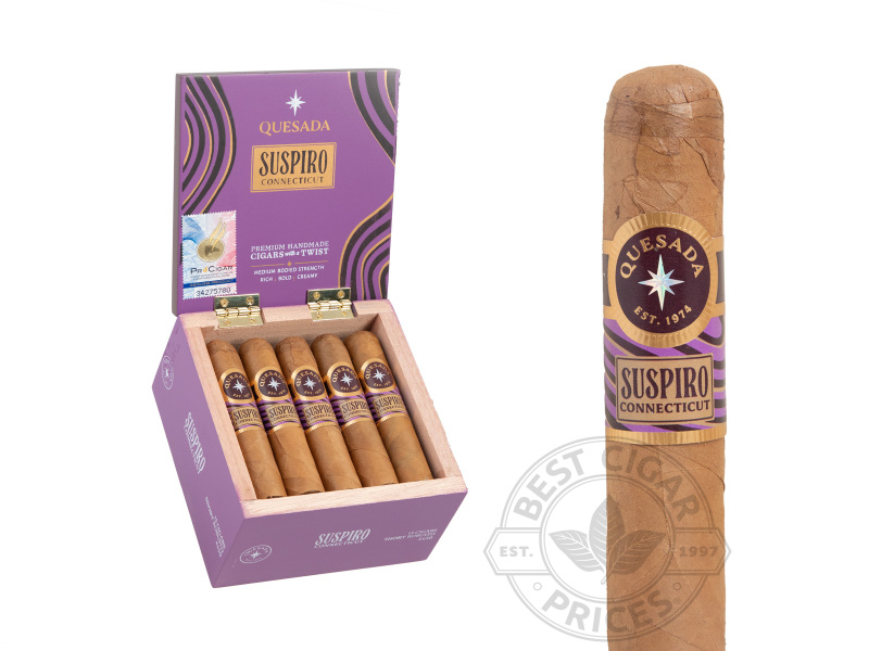 Quesada Suspiro Connecticut Short Robusto Cigars - 15 Cigars