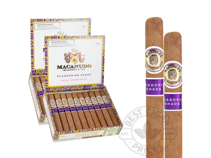 Macanudo Ecuadorian Shade Toro Box-pressed 2x Deal - 40 Cigars