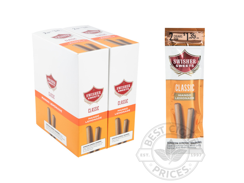 Swisher Sweets Cigarillos Mango Lemonade 2 For $1.39 Upright - Carton - 60 Total Cigars