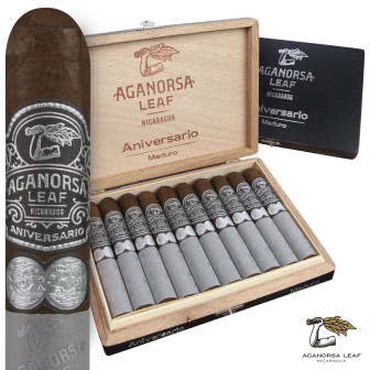 Aganorsa Leaf Aniversario Maduro Box-Pressed Gran Toro 10 Pack