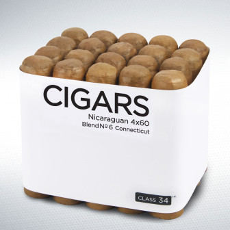 Class 34 Nicaraguan 4x60 Blend No.6 Maduro 20 Pack
