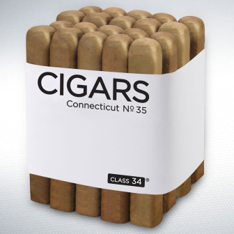 Class 34 Box-Pressed Connecticut Shade Blend No. 35 Toro Larga 20 Pack