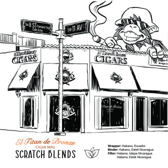 Scratch Blends El Titan de Bronze LE #4 Habano Oscuro Toro 5 CIGARS