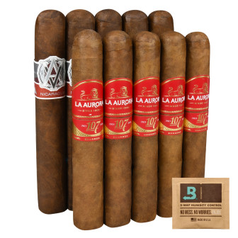 Smash Pack: La Aurora 107 Ecuador vs Avo Syncro Nicaragua - 10 Cigars