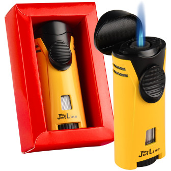 JetLine Bugle Single Flame Lighter- Yellow Lighter