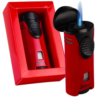 JetLine Bugle Single Flame Lighter- Red Lighter
