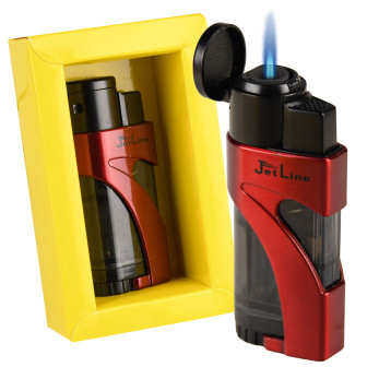 JetLine Phantom Single Flame Lighter - Red Lighter