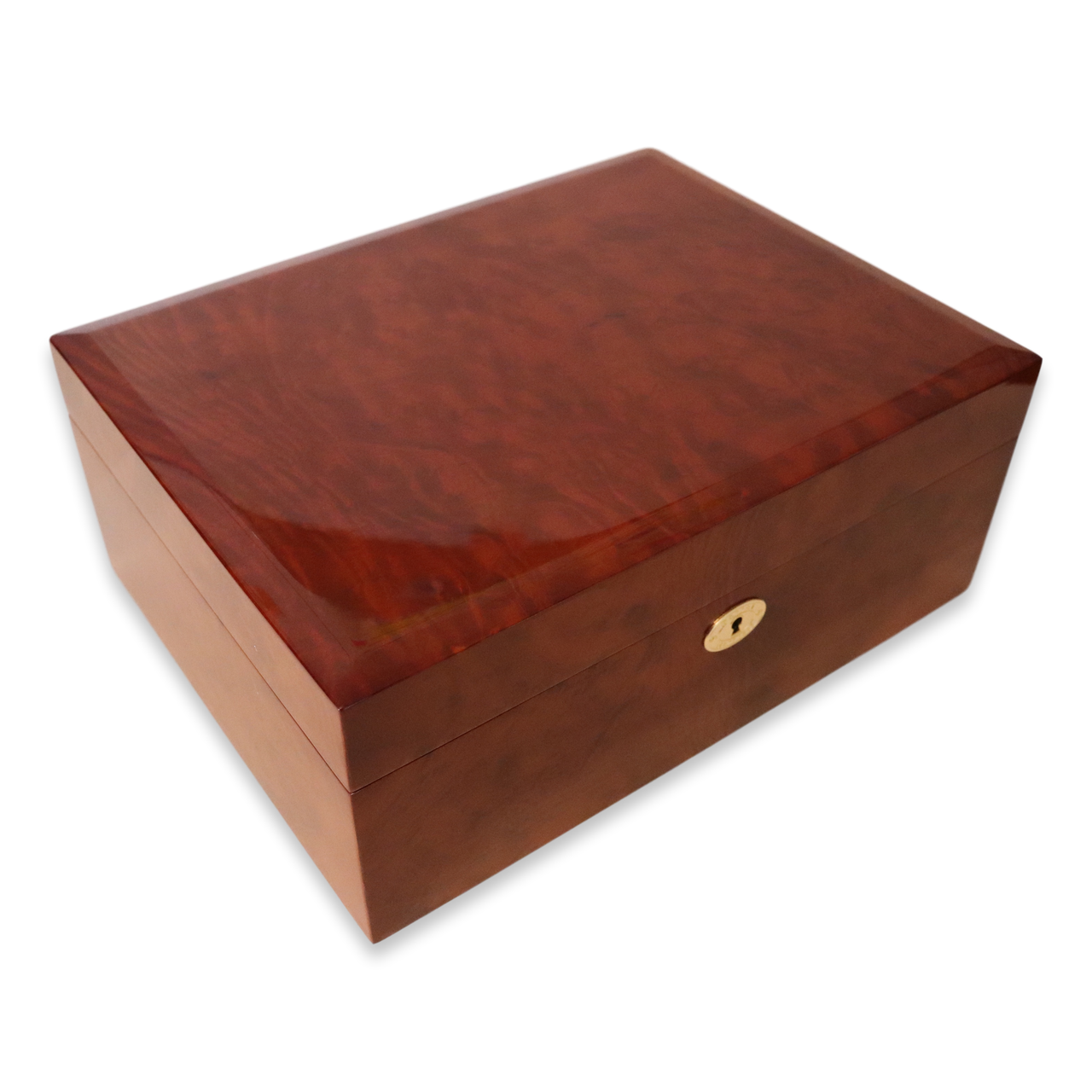 Daniel Marshall 20165 Limited Edition 165-Cigar Humidor w Tray - Dark Burl Wood
