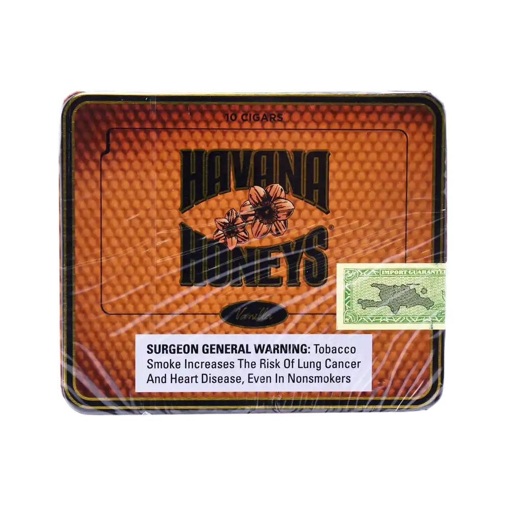 Havana Honeys Vanilla Cigarillos Tin (4.0"x30) | Box of 50