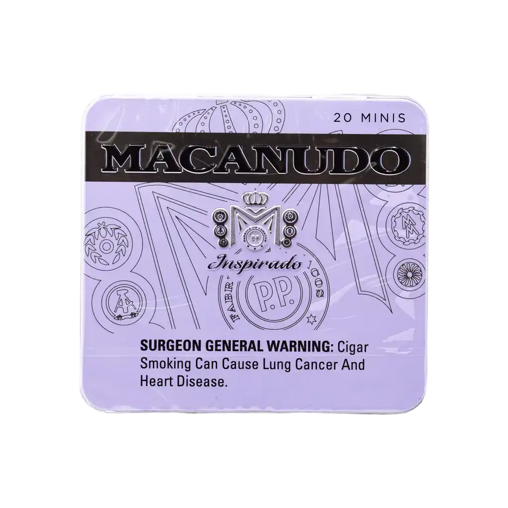 Macanudo Inspirado White Tin Cigarillos - Minis (3.0"x20) | Box of 100