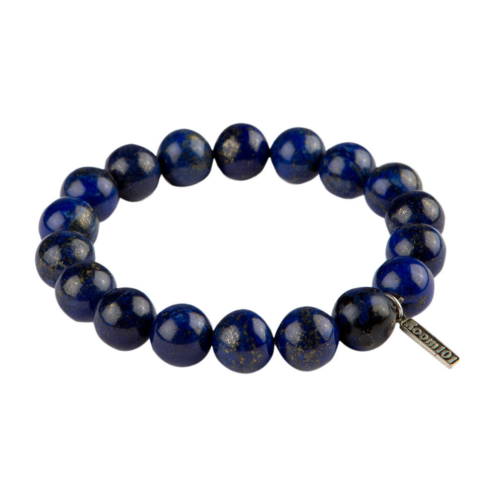 Room 101 Jewelry | Stainless Beads Lapis 10MM Bracelet | Default
