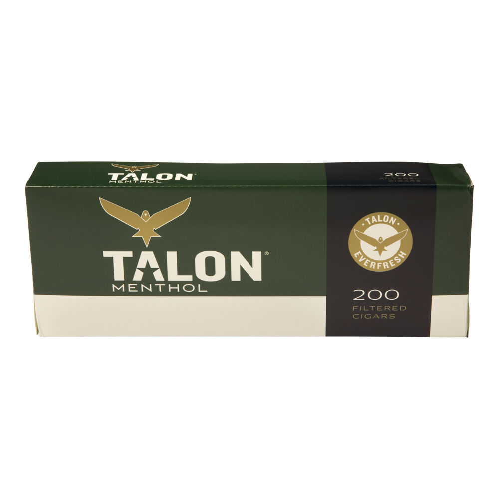 Talon Filtered Cigars | Menthol 3 | 10 Packs of 20 (200 total)