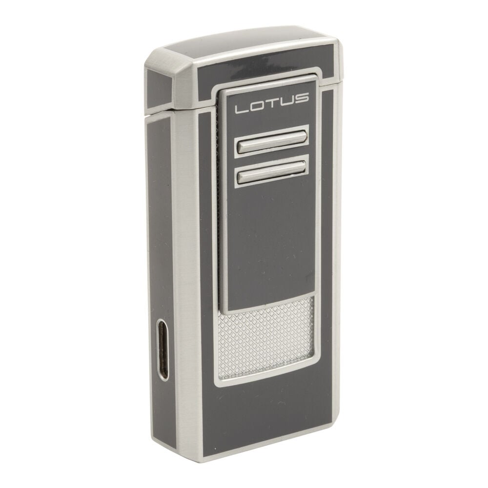 Lotus Cigar Lighters | Commander Triple Torch Black and Gunmetal | Default