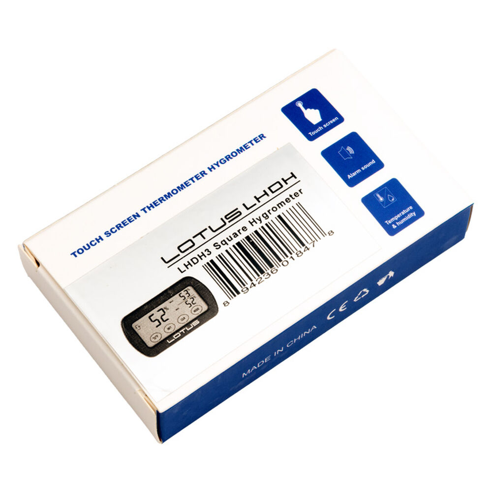 Hygrometers | Lotus Digital Rectangular Hygrometer | Default